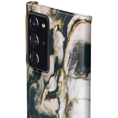 Copper and Black Marble Ink Galaxy Note20 Ultra 5G Lite Case