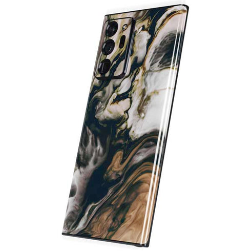 Copper and Black Marble Ink Galaxy Note20 Ultra 5G Skin