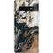 Copper and Black Marble Ink Galaxy S10 Plus Skin