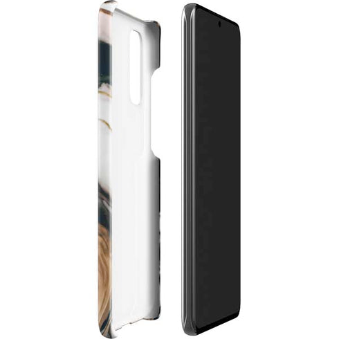 Copper and Black Marble Ink Galaxy S20 Lite Case