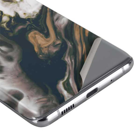 Copper and Black Marble Ink Galaxy S20 Ultra 5G Skin