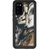 Copper and Black Marble Ink Galaxy S20 Waterproof Case