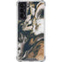 Copper and Black Marble Ink Galaxy S22 Clear Case