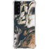Copper and Black Marble Ink Galaxy S22 Plus Clear Case