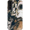 Copper and Black Marble Ink Galaxy S22 Plus Pro Case