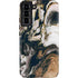 Copper and Black Marble Ink Galaxy S22 Plus Pro Case