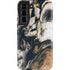 Copper and Black Marble Ink Galaxy S22 Pro Case