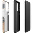 Copper and Black Marble Ink Galaxy S22 Pro Case