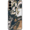 Copper and Black Marble Ink Galaxy S22 Skin