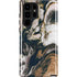 Copper and Black Marble Ink Galaxy S22 Ultra Pro Case