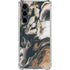 Copper and Black Marble Ink Galaxy S23 FE Clear Case