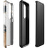 Copper and Black Marble Ink Galaxy S23 Plus Pro Case