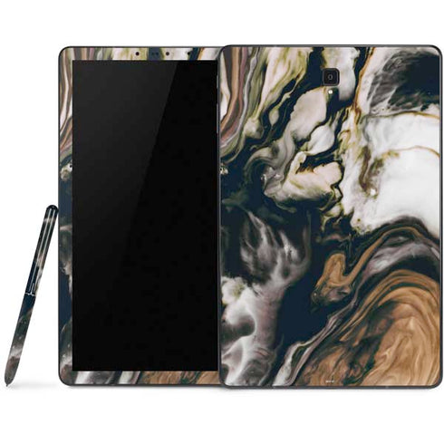 Copper and Black Marble Ink Samsung Galaxy Tab Skin