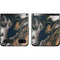Copper and Black Marble Ink Galaxy Z Flip Skin