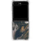 Copper and Black Marble Ink Galaxy Z Flip5 5G Clear Case