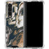 Copper and Black Marble Ink Galaxy Z Fold4 5G Clear Case