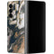 Copper and Black Marble Ink Galaxy Z Fold4 5G Skin