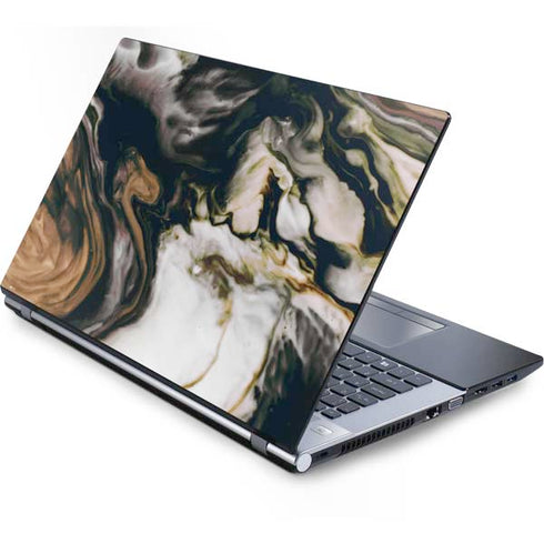 Copper and Black Marble Ink Generic Laptop Skin