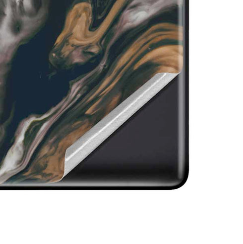 Copper and Black Marble Ink Google Pixel 6 Pro Skin