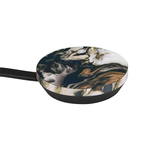 Copper and Black Marble Ink Google Stadia Controller Skin