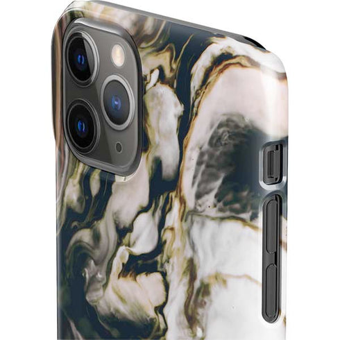 Copper and Black Marble Ink iPhone 11 Pro Lite Case