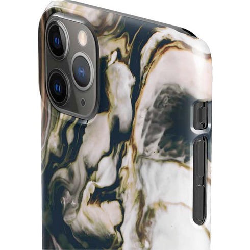 Copper and Black Marble Ink iPhone 11 Pro Max Lite Case
