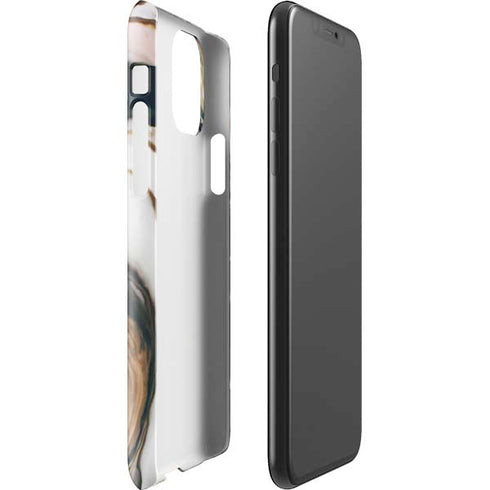 Copper and Black Marble Ink iPhone 11 Pro Max Lite Case
