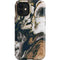 Copper and Black Marble Ink iPhone 12 Mini Impact Case