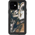 Copper and Black Marble Ink iPhone 12 Mini Waterproof Case