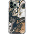 Copper and Black Marble Ink iPhone 12 Pro Clear Case