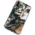 Copper and Black Marble Ink iPhone 12 Pro Clear Case