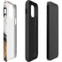 Copper and Black Marble Ink iPhone 12 Pro Max Impact Case