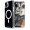 Copper and Black Marble Ink iPhone 14 MagSafe Case