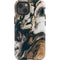 Copper and Black Marble Ink iPhone 14 Impact Case