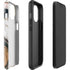 Copper and Black Marble Ink iPhone 14 Impact Case