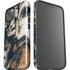 Copper and Black Marble Ink iPhone 14 Impact Case