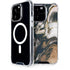 Copper and Black Marble Ink iPhone 15 Pro MagSafe Case