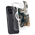 Copper and Black Marble Ink iPhone 14 Pro MagSafe Case