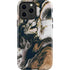 Copper and Black Marble Ink iPhone 15 Pro Max Impact Case