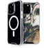 Copper and Black Marble Ink iPhone 14 Pro Max MagSafe Case