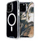 Copper and Black Marble Ink iPhone 15 Pro Max MagSafe Case