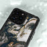 Copper and Black Marble Ink iPhone 14 Pro Max Waterproof Case
