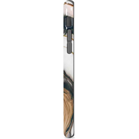 Copper and Black Marble Ink iPhone 8 Pro Case