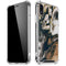 Copper and Black Marble Ink iPhone XR Clear Case