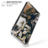 Copper and Black Marble Ink iPhone XR Clear Case