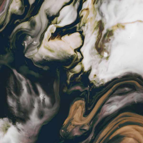 Copper and Black Marble Ink iPhone XR Pro Case