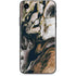 Copper and Black Marble Ink iPhone XR Skin