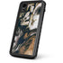 Copper and Black Marble Ink iPhone XR Waterproof Case