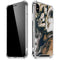 Copper and Black Marble Ink iPhone XS Max Clear Case
