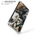 Copper and Black Marble Ink iPhone XS Max Clear Case